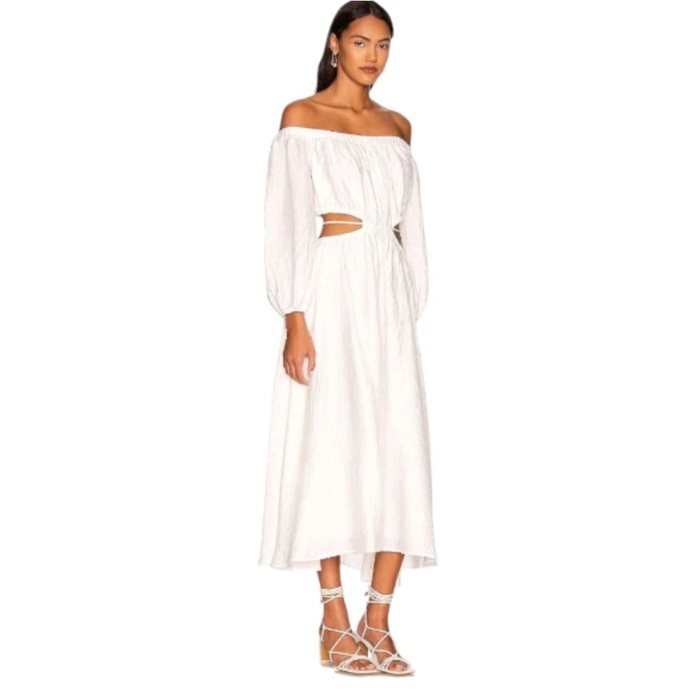 ASTR the‎ Label Cassian Off The Shoulder Cutout Dress Size Medium